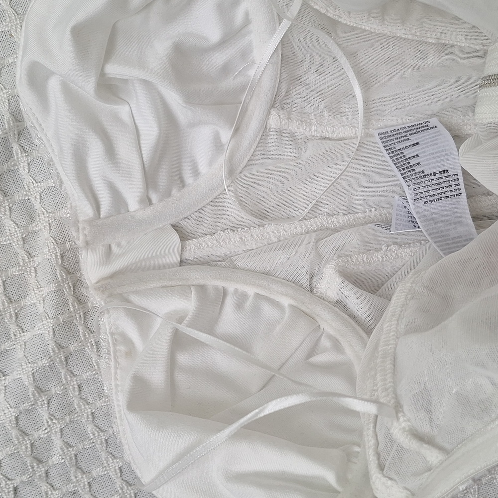 Edikted Lace Strapless Boning Support Sheer Cami Top Bustier - Picture 7 of 7
